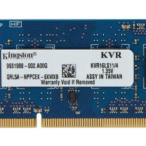 Kingston 4 GB DDR3L Laptop RAM, 1600MHz, SODIMM, 1.35V