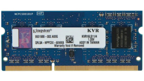 Kingston 4 GB DDR3L Laptop RAM, 1600MHz, SODIMM, 1.35V